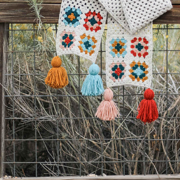 Perennial Granny Square Scarf