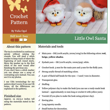 323 Santa Little Owl