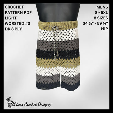 Granny Stitch Mens Polo and Shorts Set
