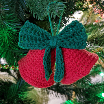 Christmas bells ornament easy crochet pattern