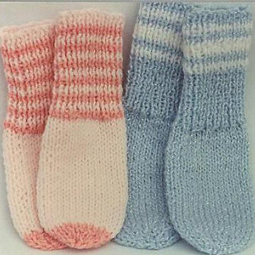 Easy Baby Sock Booties