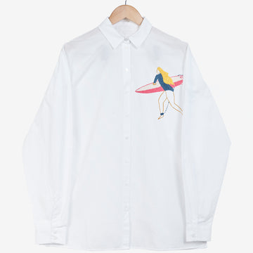 DMC Around The World - Surfer Girl Embroidery Pattern - PAT0622 - Downloadable PDF