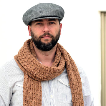 Desert Sand knit scarf