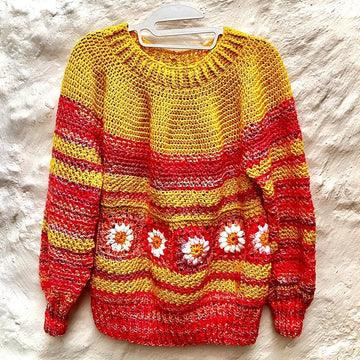 Autumn daisy jumper pattern