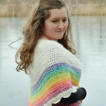 Rainbow shawl