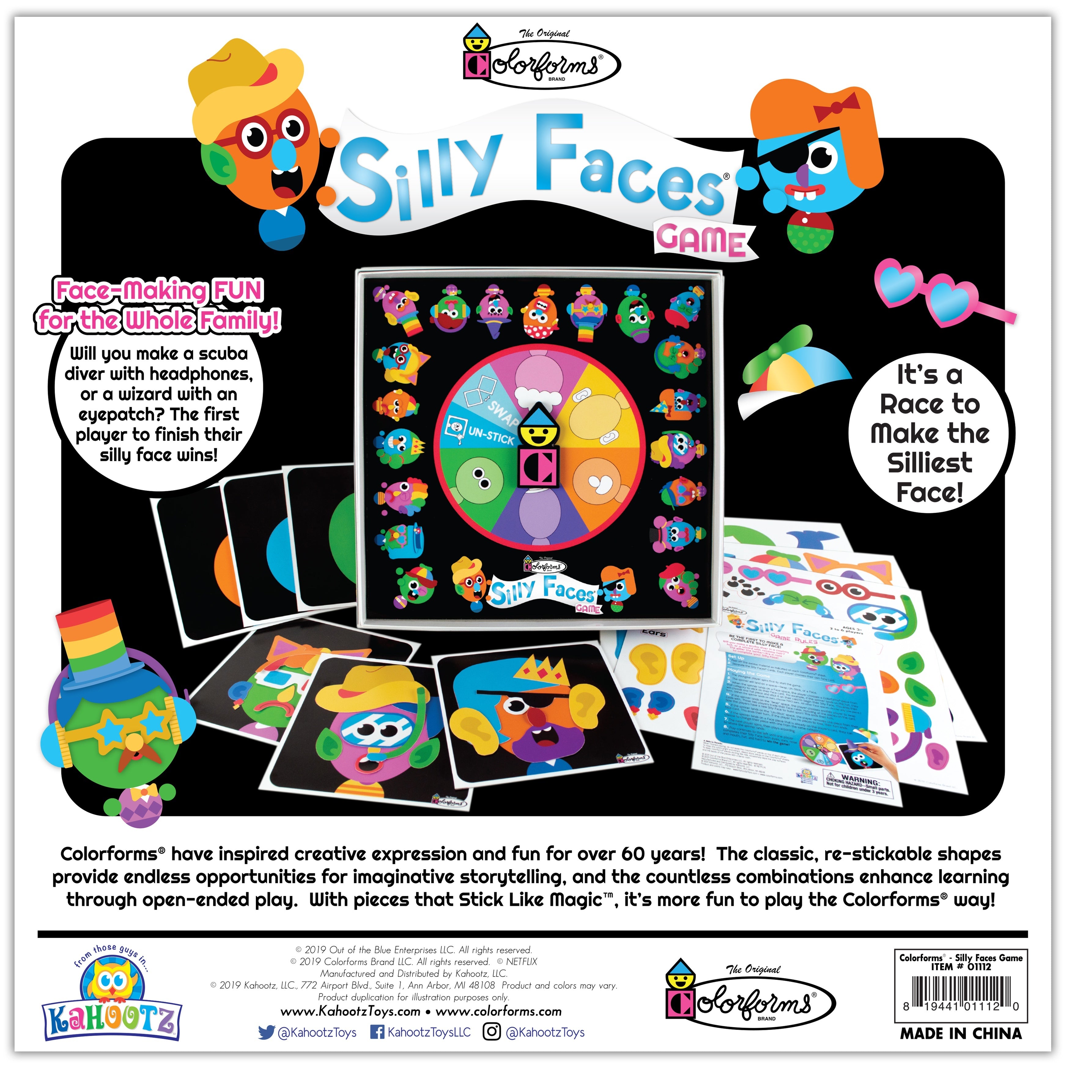 Patch Products Colorforms(R) Silly Faces Game - Silly Face