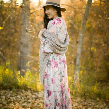 Calla Lily Pocket Shawl