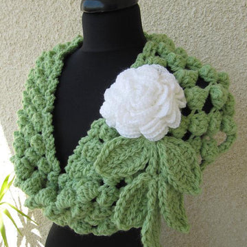 Chunky Scarf Crochet Popcorn Stitch