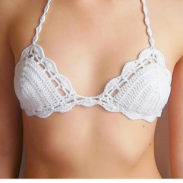 WHITE DUNES bikini top _ M44