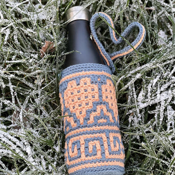 I Love U mosaic bottle holder