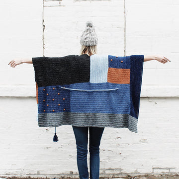 Shades of Indigo Poncho