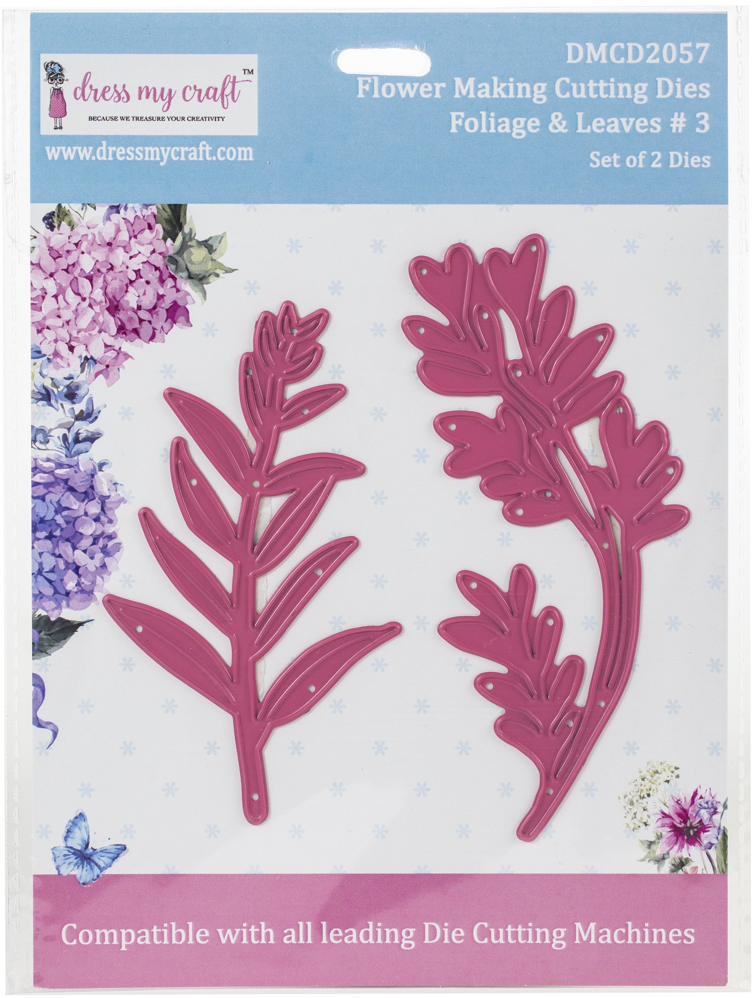 Dress My Craft Dies - Flower Making-Foliage & Leaves #3