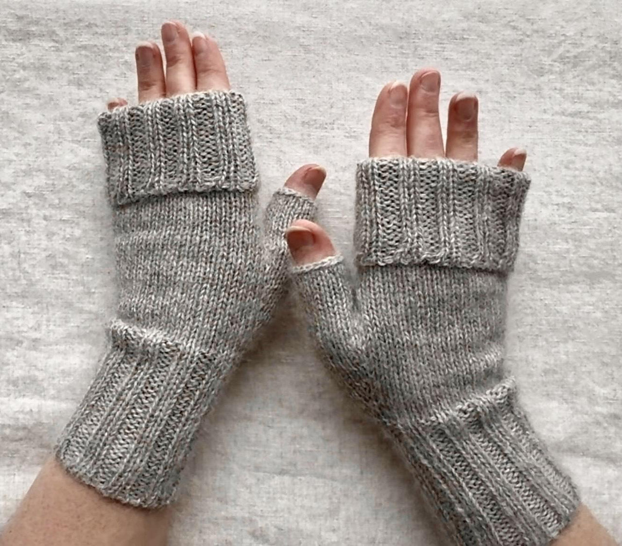 Warm and Fluffy Fingerless Mitts