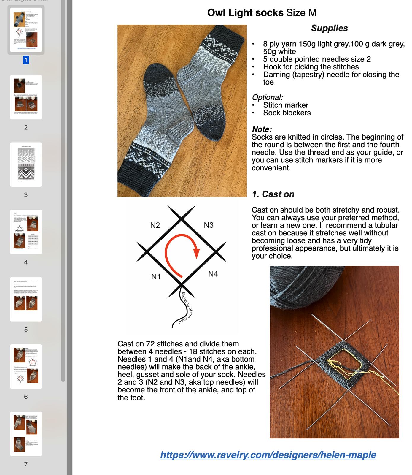 Owl Light Socks