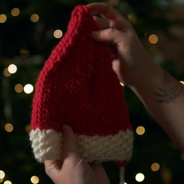 Santa Hat Knitting Pattern