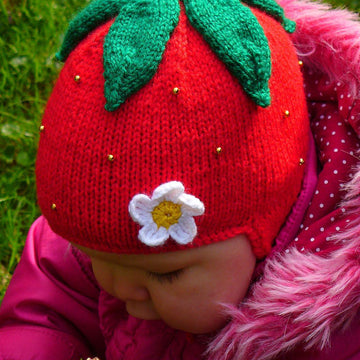 Strawberry Earflap Hat