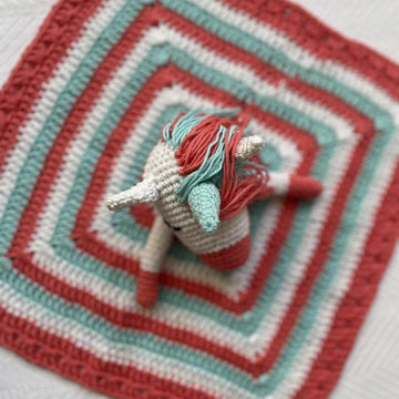 Unicorn Lovey Security Blanket