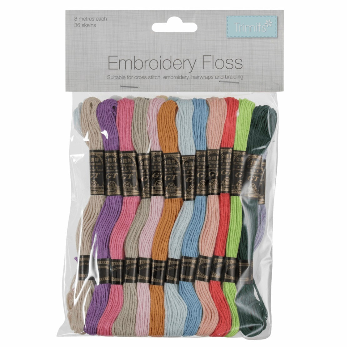 Trimits Stranded Cotton Pastel Colours - 36 Skeins