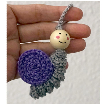 Crochet Pattern For The Snail Keychain!