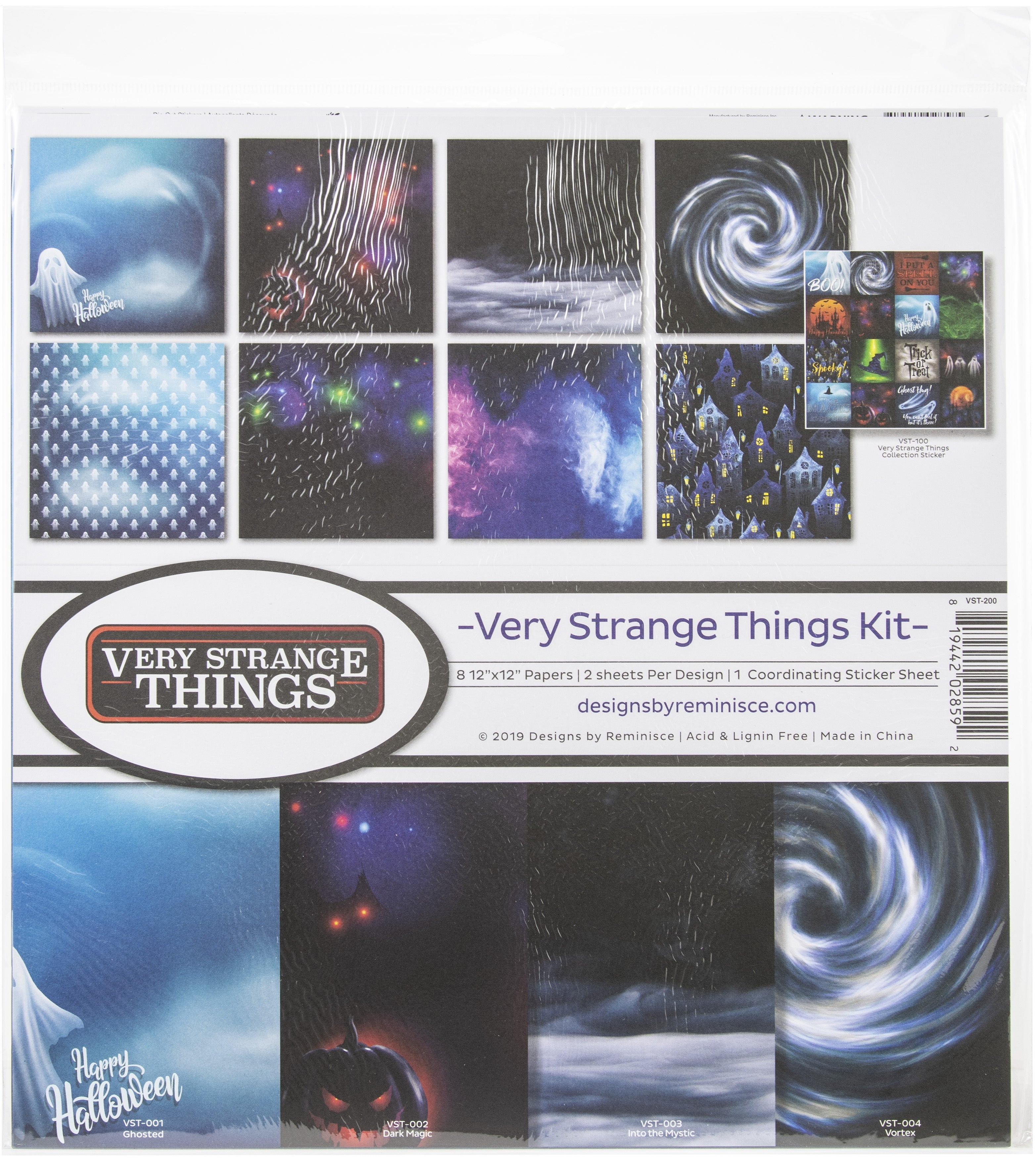 Reminisce Collection Kit 12"X12" - Very Strange Things