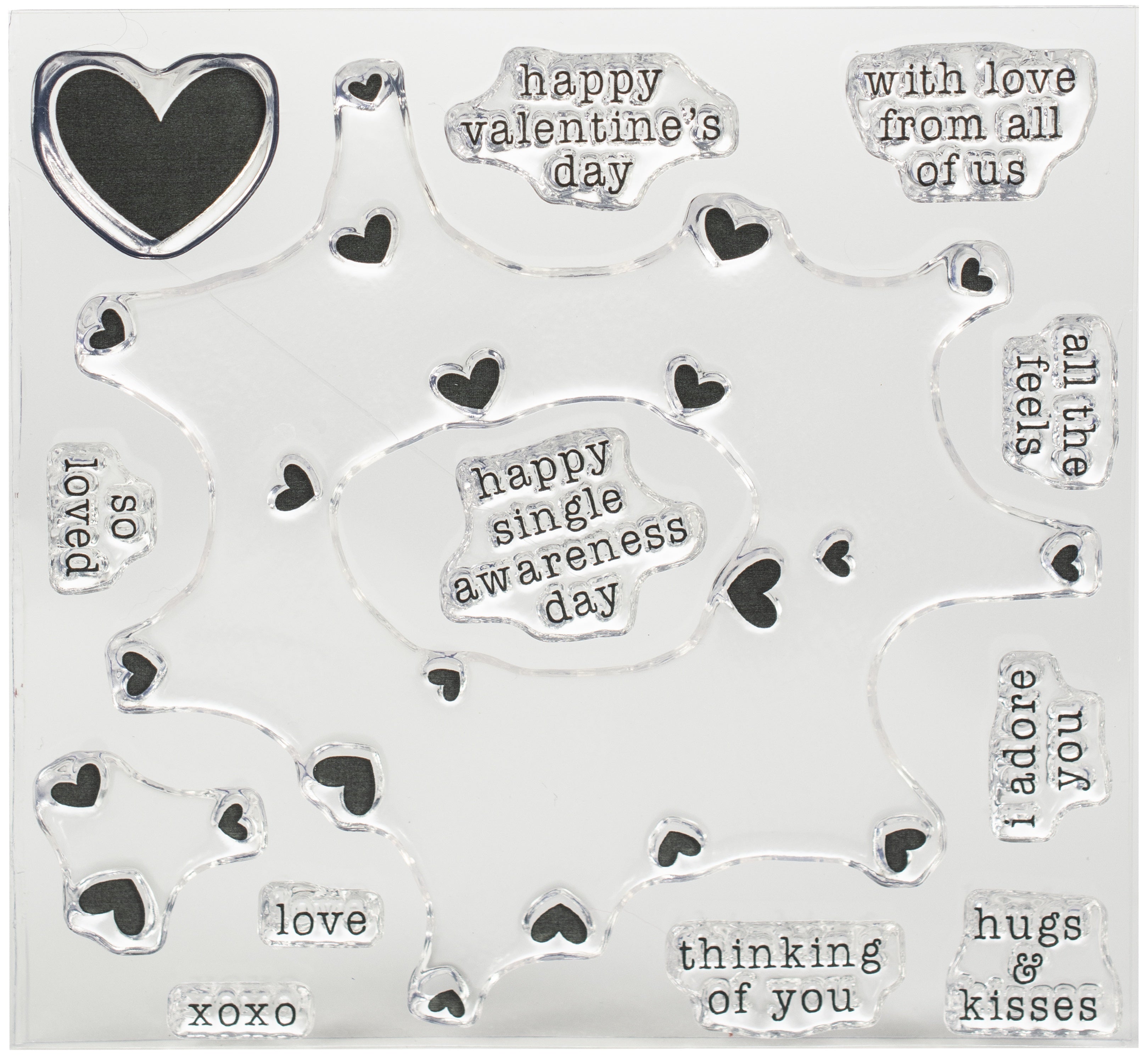 Concord & 9th Clear Stamps 4"X4" - Hugs & Kisses Turnabout