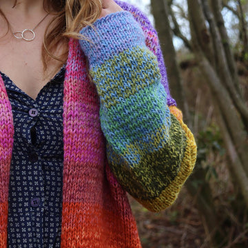 Rainbow Folk Cardigan