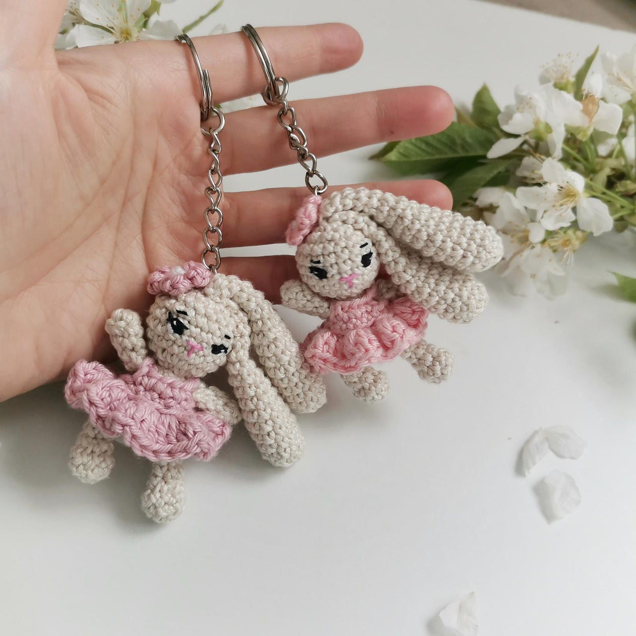 Ballerina Bunny Keychain