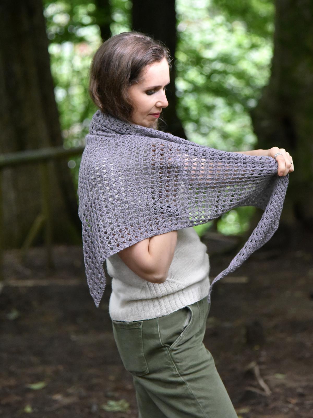 Flaxynet shawl