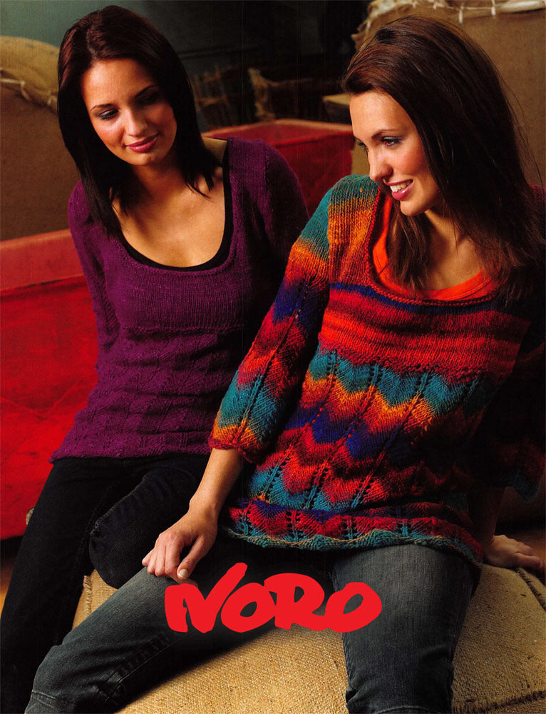 Shaftesbury Sweaters in Noro Kureyon and Cash Iroha - Downloadable PDF