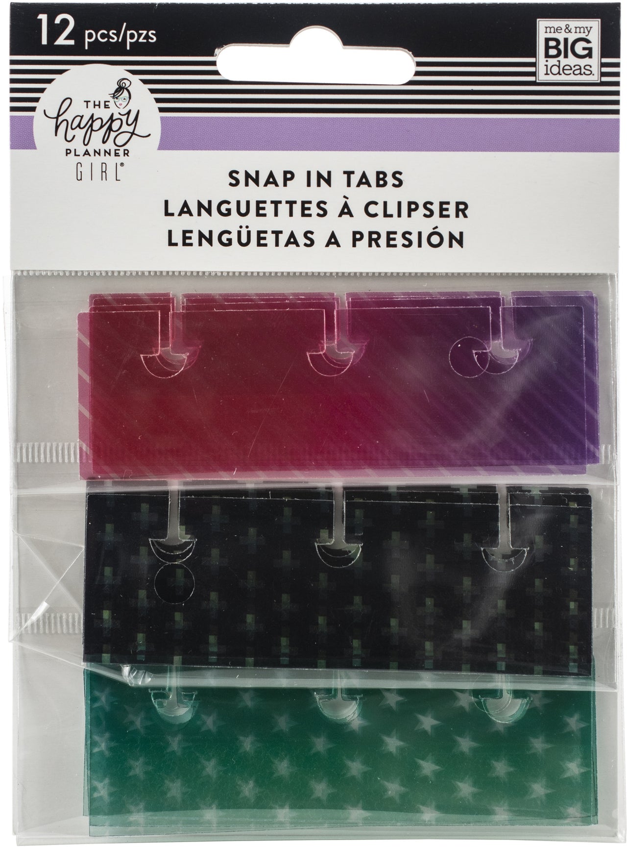 Happy Planner Adhesive Snap-In Tabs 12/Pkg - Healthy Hero