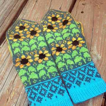 Sunflowers Mittens