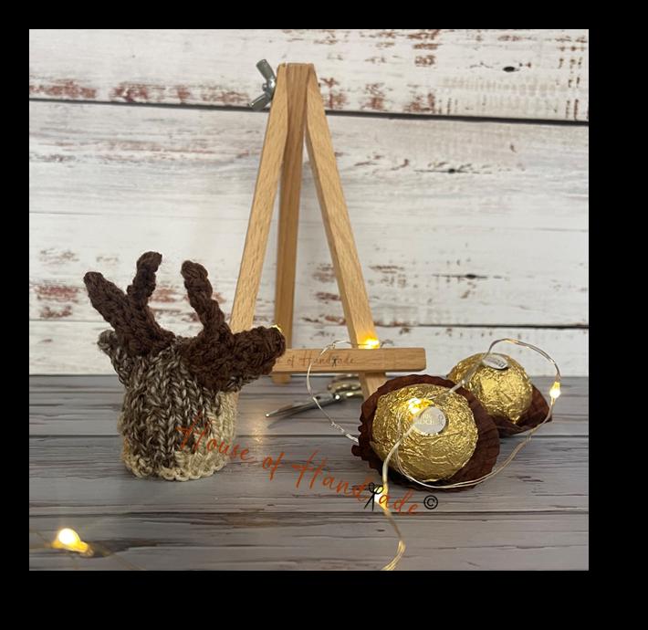 Reindeer Ferrero Rocher Knitting Pattern