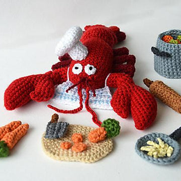 Monsieur the Lobster Chef Amigurumi Pattern