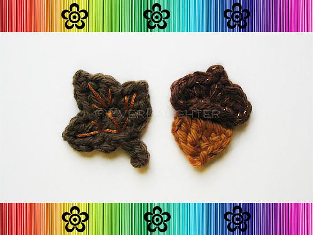 Leaf and Acorn Applique