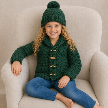Rocky Shawl Collared Jacket and Hat Set