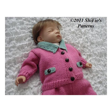 Collared Cardigan Knitting Pattern #185