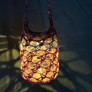 Solar Lantern Covers -- two loom knit patterns