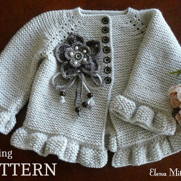 Knitting PATTERN Baby Cardigan Baby Jacket Alice