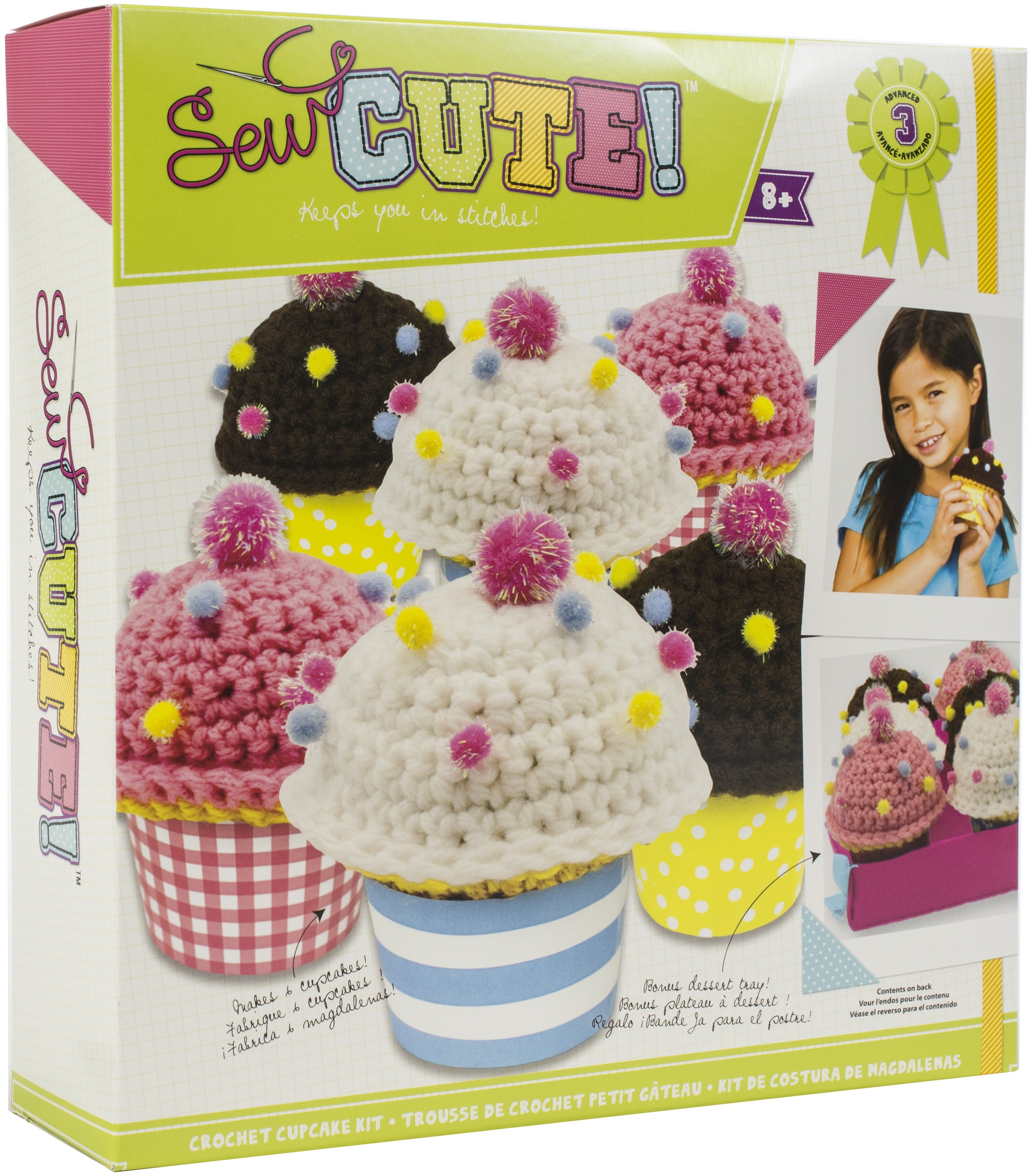 American Crafts Sew Cute! Crochet Cupcake Kit - 038316