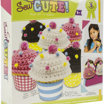 American Crafts Sew Cute! Crochet Cupcake Kit - 038316