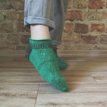 Fern flower socks