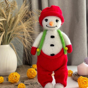 Snowman knitting pattern