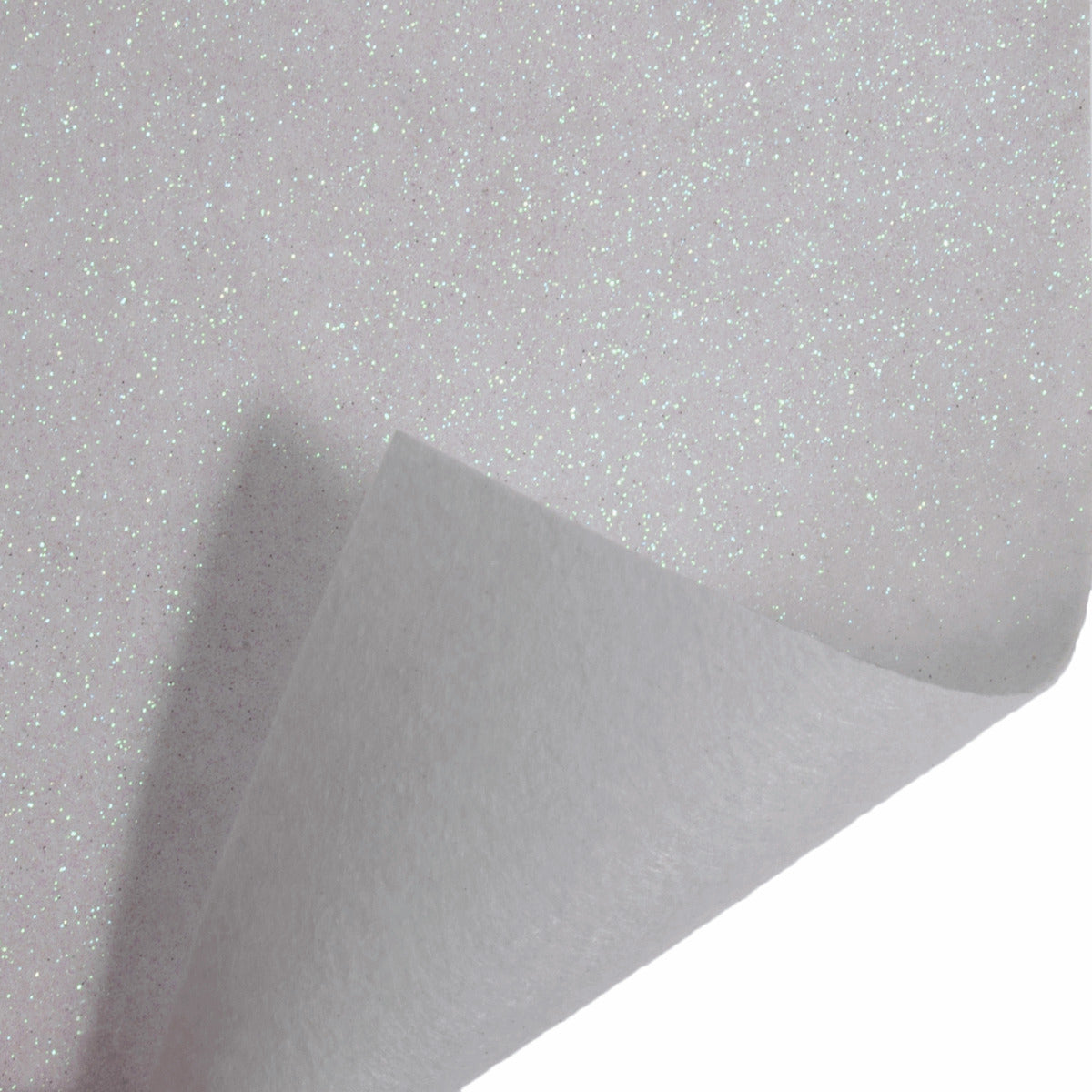 Trimits Glitter Felt Roll - 1m x45cm - White