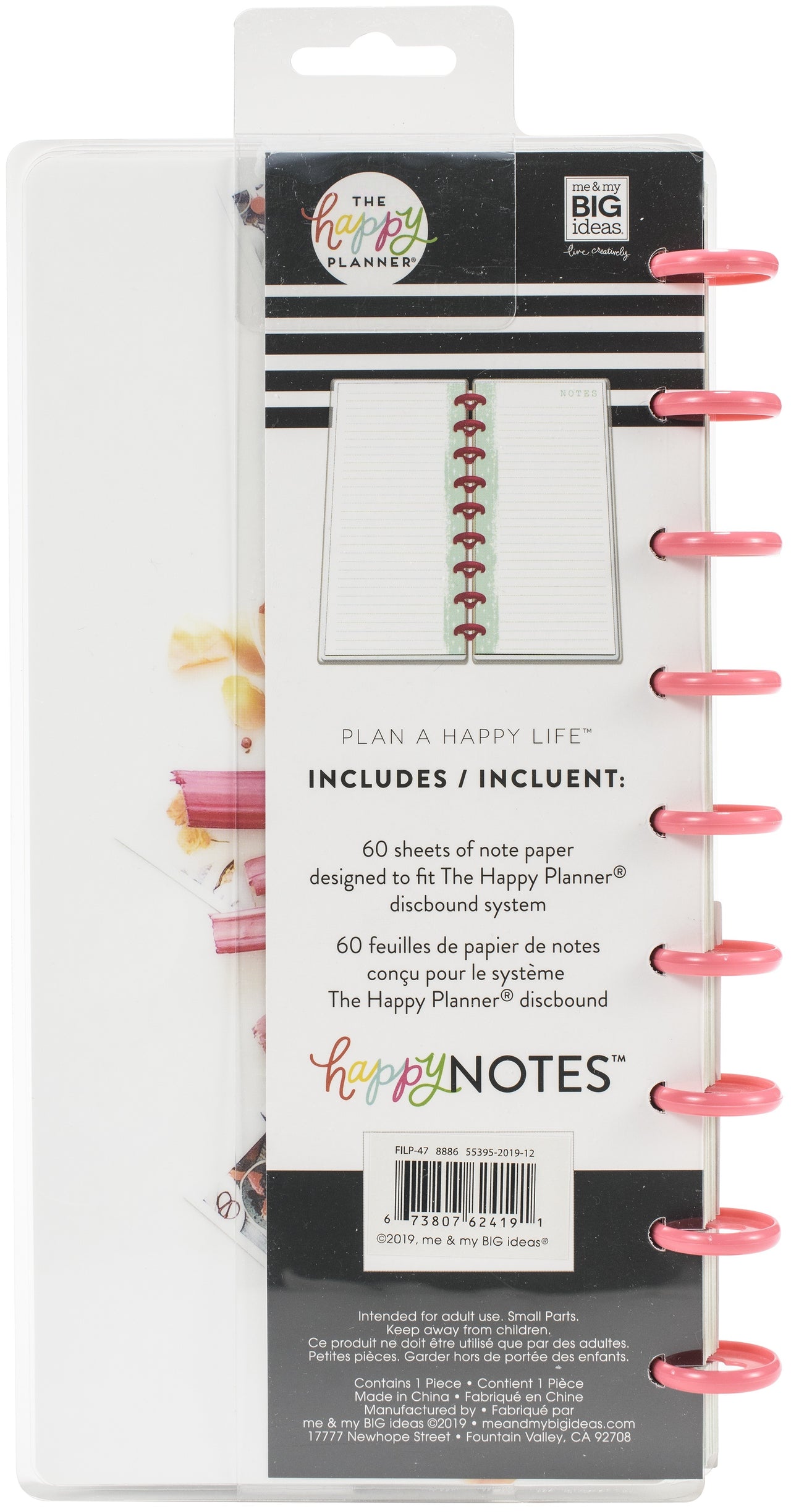 The Happy Planner Half Sheet Notebook 8"X5.62" 60/Pkg - Happiness Is Homemade