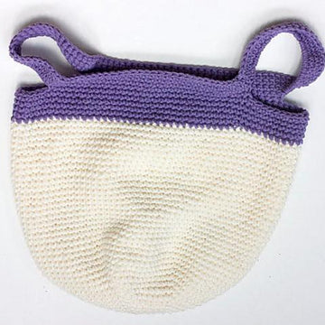 Crocheted Market Bag, Tote, Color Block