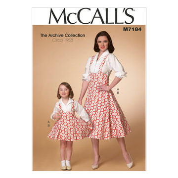 McCall's Misses'/Children's/Girls' Top and Jumper M7184 - Sewing Pattern