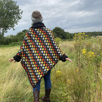 Oversized Honeycomb Poncho