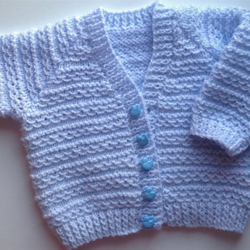 Waves of Love baby cardigan