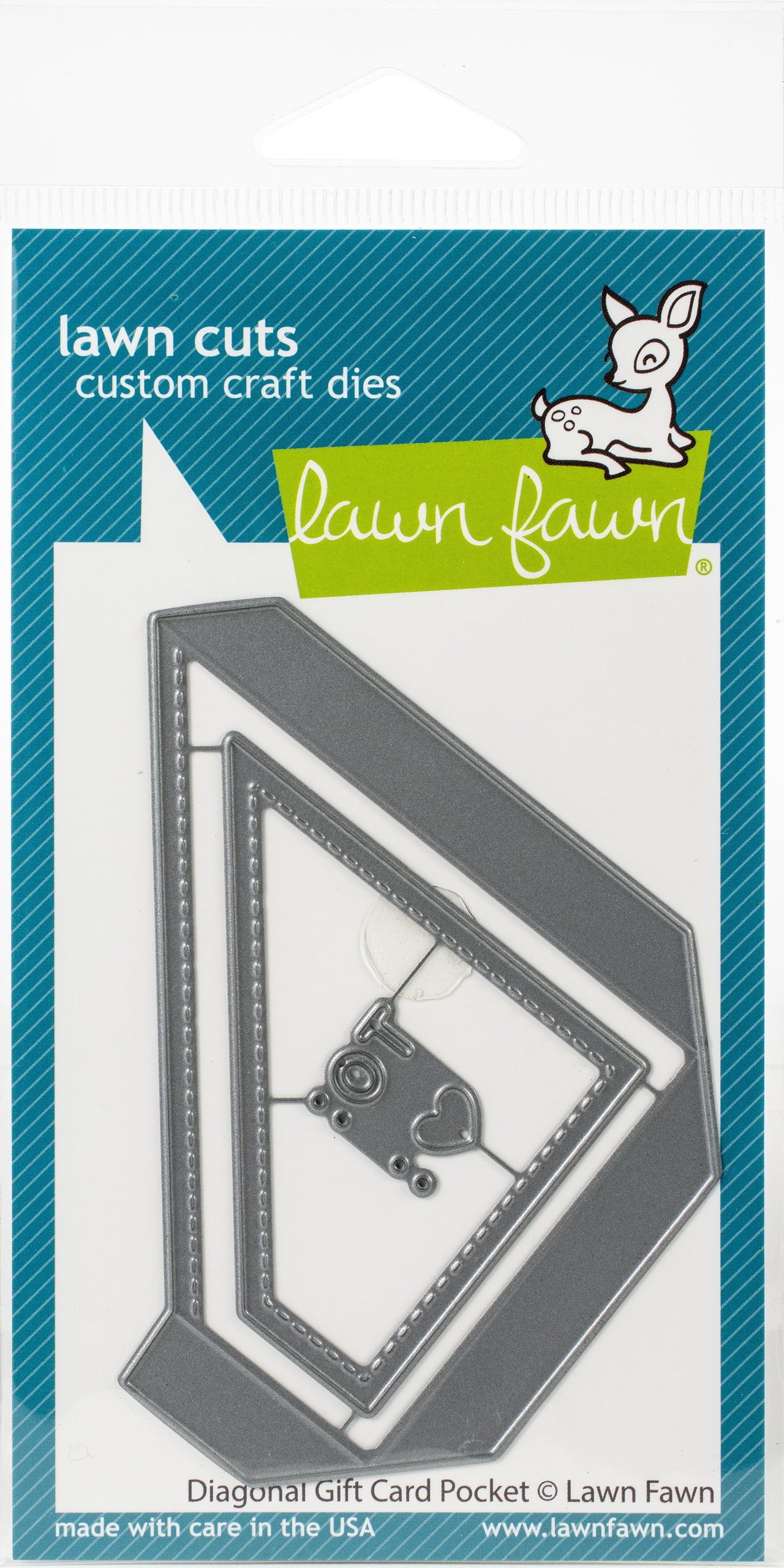 Lawn Fawn Lawn Cuts Custom Craft Die - Diagonal Gift Card Pocket