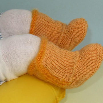 Baby Fur Trim Pull On Booties